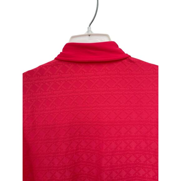 J McLaughlin Dress Coral Textured 3/4 Sleeve Size Small - Picture 8 of 12